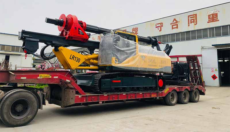 Successful Delivery of Rotary Drilling Rig LR130 Ordered by Indian Customer