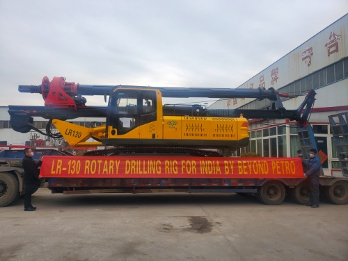 The Second LR130 Rotary Drilling Rig (30m) Successfully Deliver to India