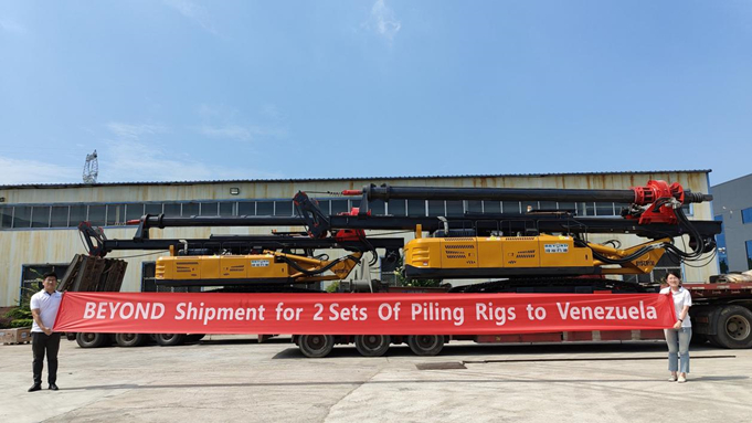 BEYOND Shipment for 2 Sets of Piling Rigs to Vennezuela